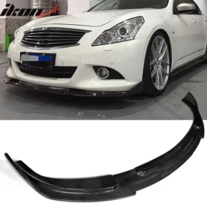2010-2013 Infiniti G37 V36 JC Style Front Bumper Lip Carbon Fiber