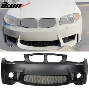 2007-2013 BMW 1 Series E82 1M Style Black Front Bumper Conversion PP