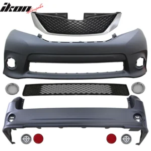 2011-2017 Toyota Sienna Front Rear Bumper Cover Conversion Grill PP