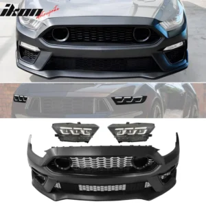 2015-2017 Ford Mustang Front Bumper Conversion W/ Headlights Grille PP